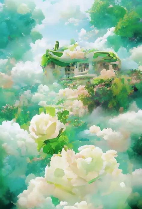 逃离黑白系房屋
